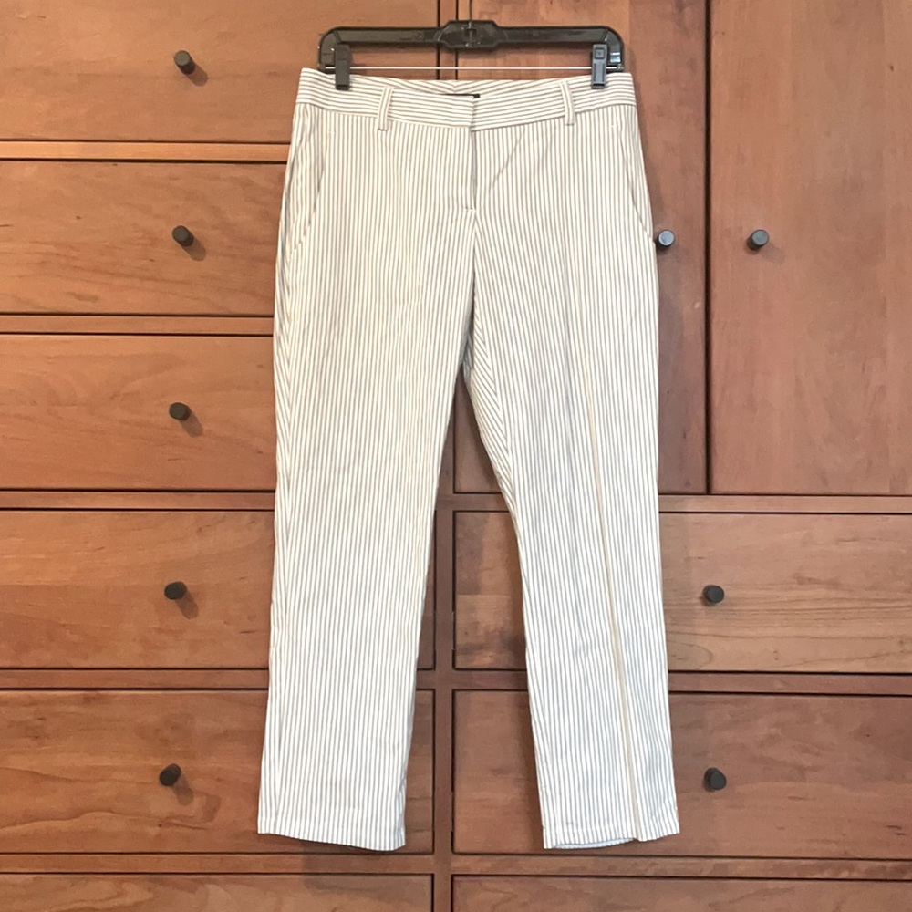 Theory cropped pinstripe pant